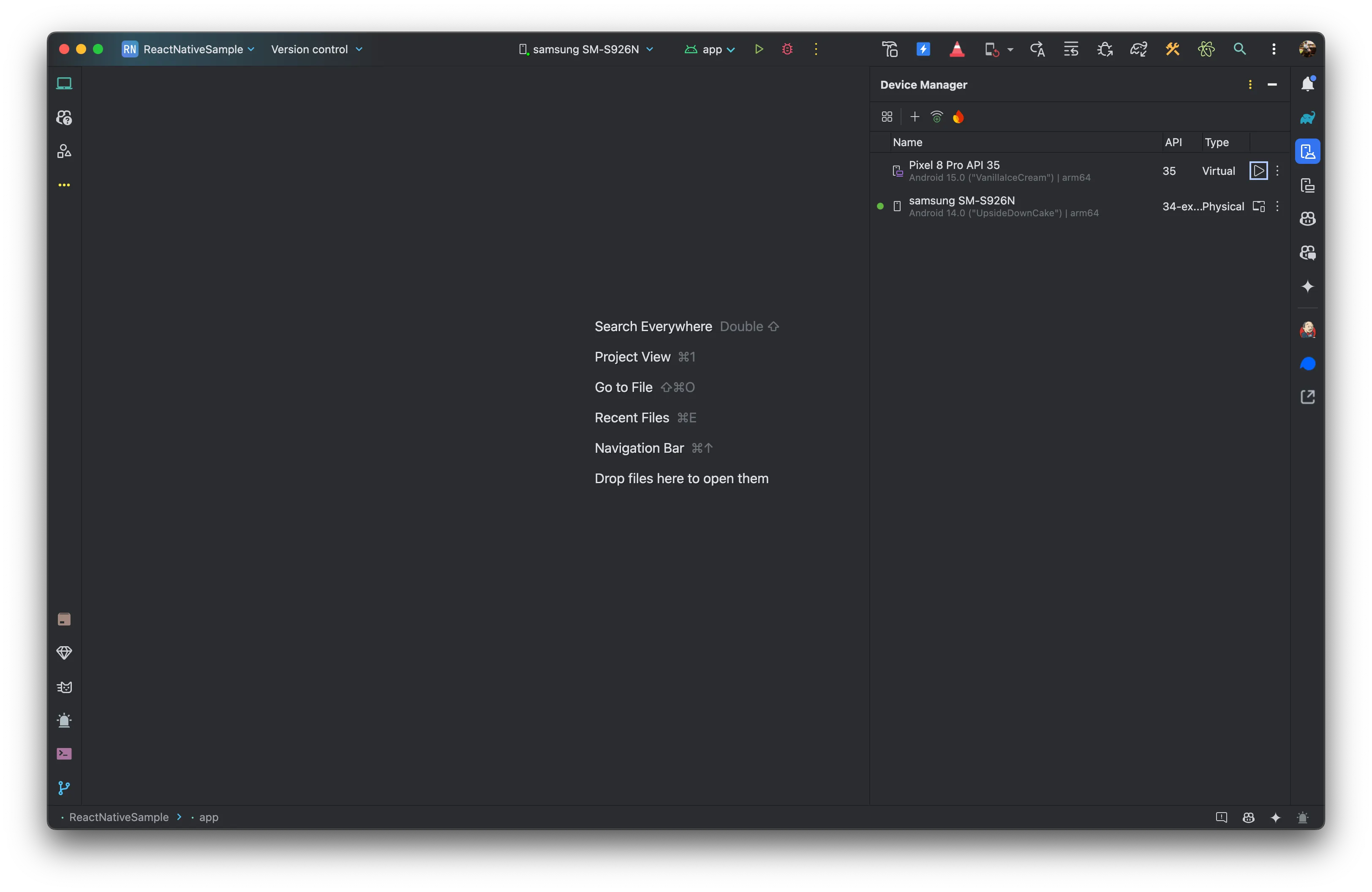 안드로이드 실행가능한 기기 목록 보여주기